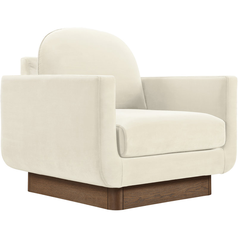 Fauteuil d'appoint Diviento, Cream Velvet