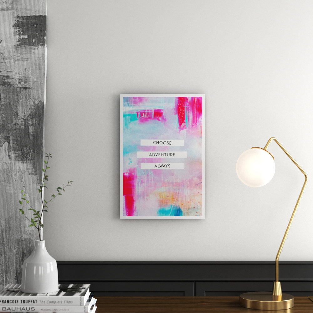 'Choose Adventure' Textual Art