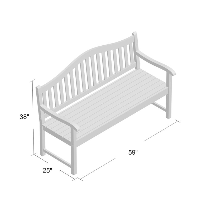 Banc de jardin en bois Enright
