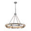 Lustre en nickel satiné à 8 lumières Pershing