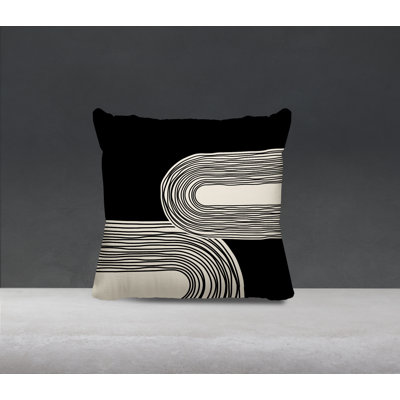Cassie Abstract Outdoor Reversible Throw Pillow