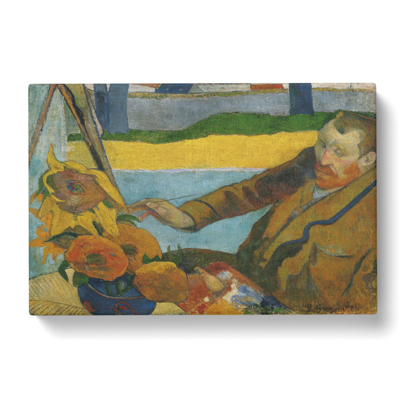 Sunflowers by Vincent Van Gogh - Wrapped Canvas Painting, 40cm H x 60cm W x 3cm D