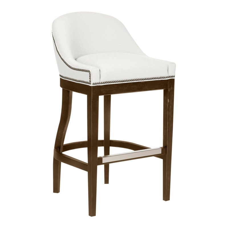 Tabouret de bar 40 po Vanguard Calloway, Peau de mouton Kempsey, La Havane