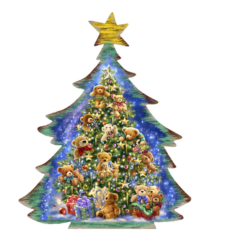 Tidaholm 5.5'' Wood Holiday Shaped Ornament