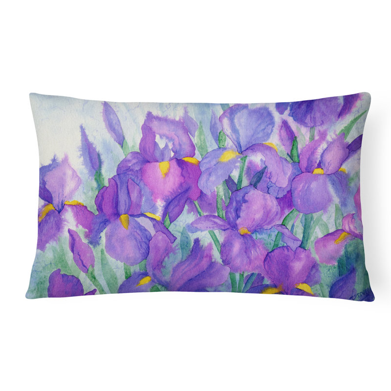  Iris Fabric Indoor/Outdoor Throw Pillow