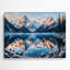 Art mural en métal Sci Fi Alpine Lake