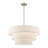 4 - Light Steel Dimmable Drum Chandelier-254080604-254080607