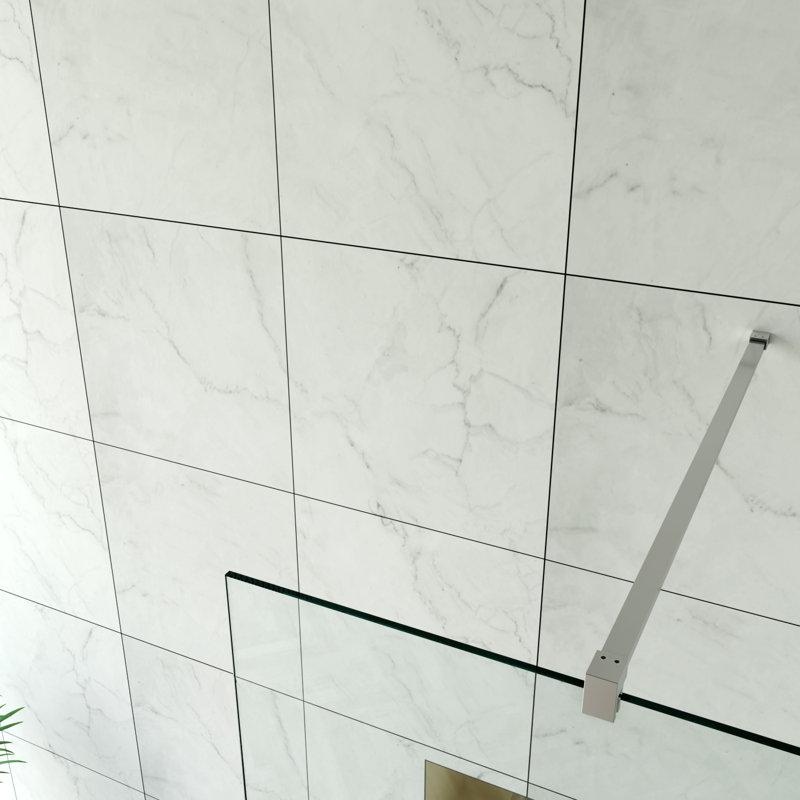 Vasta Walk in Wet Room Shower Door, 1850mm H x 800mm W x 1000mm D