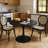 Indars Round Metal Base Dining Table-1649017039-1649017037