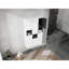 Armoire murale de salle de bain 12 po, 6 portes à fermeture douce, blanc, sophistication moderne, rangement spacieux pour créer un espace agréable, élégance, accessoires