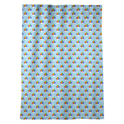 Rideaux de fenêtre à motif arc-en-ciel argyle