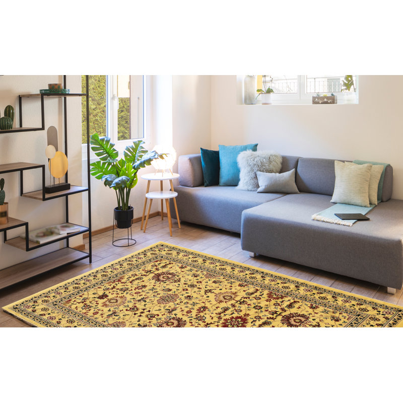 Tapis de zone ivoire Bloomingdale, Rectangle 5 pi x 7 pi