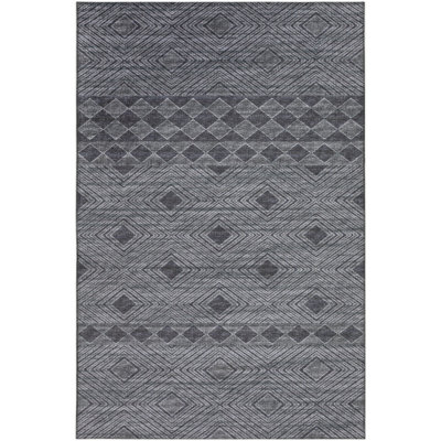 Tapis noir / gris Anchelin