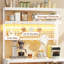 Industrial 6 Tier Bakers Rack With Power Outlets & LED Light Strips - Durable Kitchen Organizer-86663597