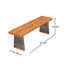 Banc d'extérieur 1 pièce en bois d'acacia-564623915