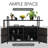 Outdoor Portable Wicker Bar Cart With Glass Countertop-2120259165