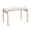 Kevon Glass Top Metal Base Dining Table