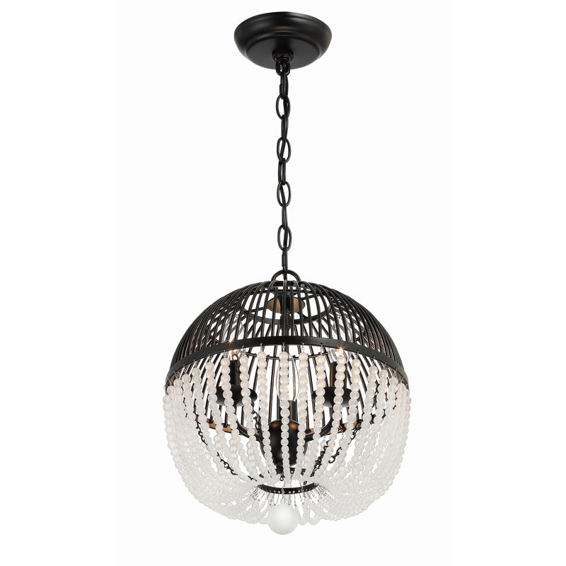 3 - Light Dimmable Globe Chandelier