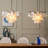 Camisa 4-Light Glam Coastal Capiz Tierd Chandelier With Seashell Accents-802450763-802450760