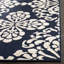 Tapis bleu marine / crème Mannox-15107260