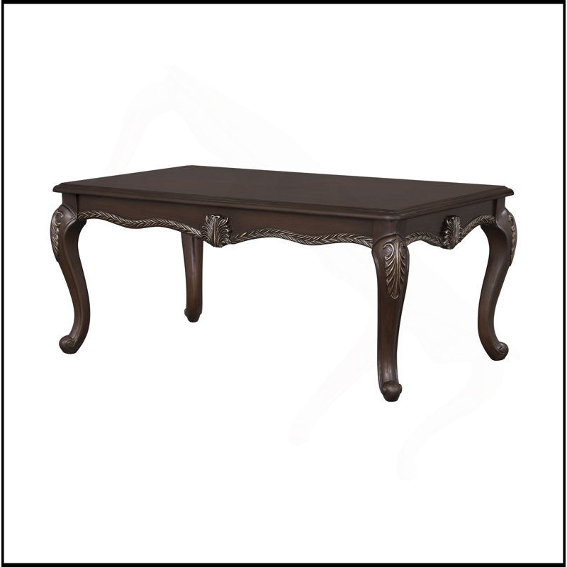 Table basse à finition cerisier