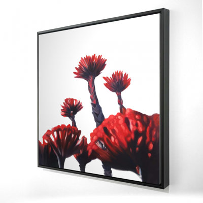 " Red Tropical Flowers "