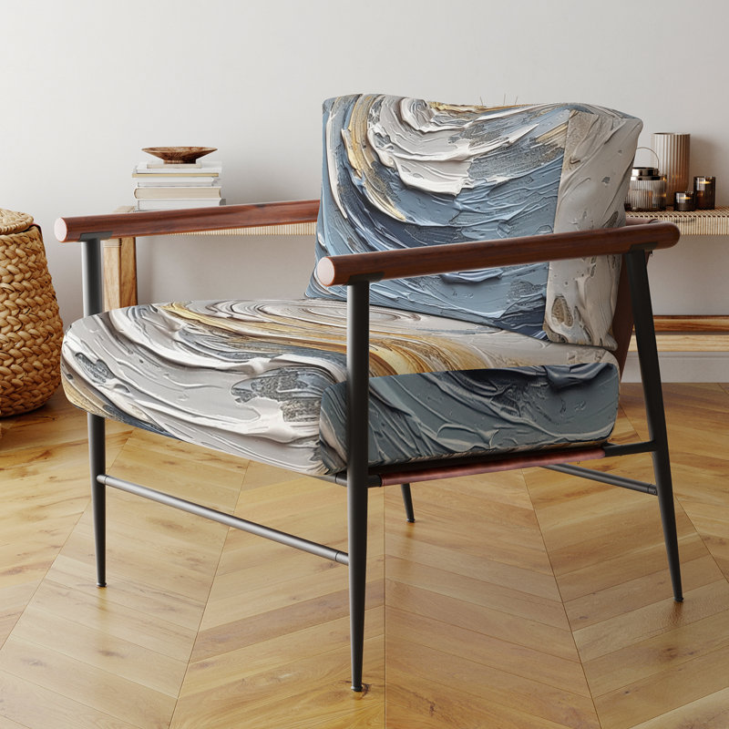 Fauteuil d'appoint Darleene, Noir, noir, noir, noir