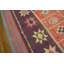 Tapis rétro rétro Mid-Century en coton tissé à plat à motif géométrique indien