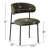 Upholstered Dining Chair With Metal Legs-2091818094