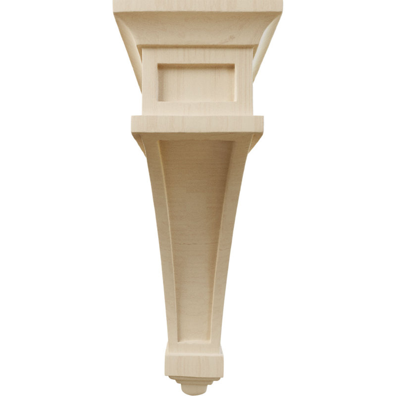 Arlington 13.75" Hand-Carved Rubberwood Corbel