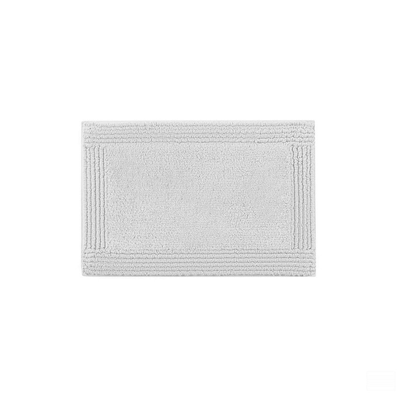 1 tapis de salle de bain réversible 100% coton touffeté à 3 000 g / m² 17 po x 24 po, Simple - L 24 po x l 17 po