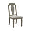 Chaise d'appoint de style transitionnel, ensemble de 2 chaises de salle à manger, chaise de cuisine