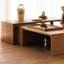 Table basse en bois massif Wabi-sabi