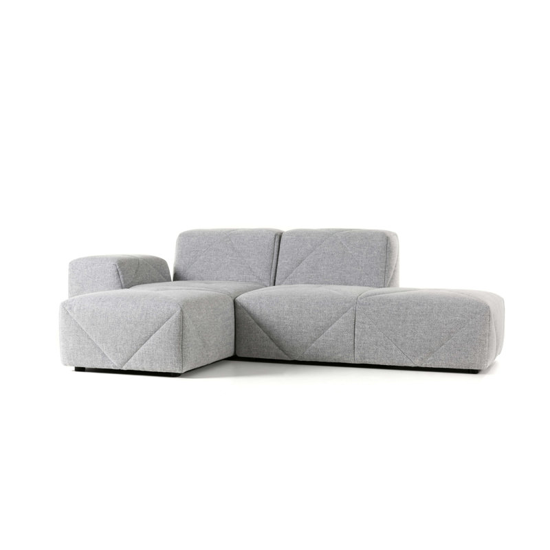 BFF Modular Sectional, Vesper Silver, Left