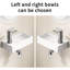 Lavabo encastré en céramique 14,95 po x 6,94 po x 3,6 po avec raccords argentés, idéal pour les petites salles de bain et le drain de vasque en porcelaine de conception minimaliste, installation facile