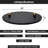  Fire Pit Cover Round 36" - Heat Resistant Coated 2-Mm Carbon Steel Fire Pit Protector Shield With Dual Wooden Handles - Perfect For Fire Pit Inside Up To 34"
