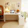 Fort Myers Reversible Multi-Functional Desk with Storage Drawers and Open Shelving