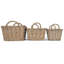 Wicker 3 Piece Storage Basket Set