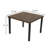 Ryott Square 4-Person 37.25" Long Steel Dinning Set With Recliner Chairs & Sunbrella® Cushion