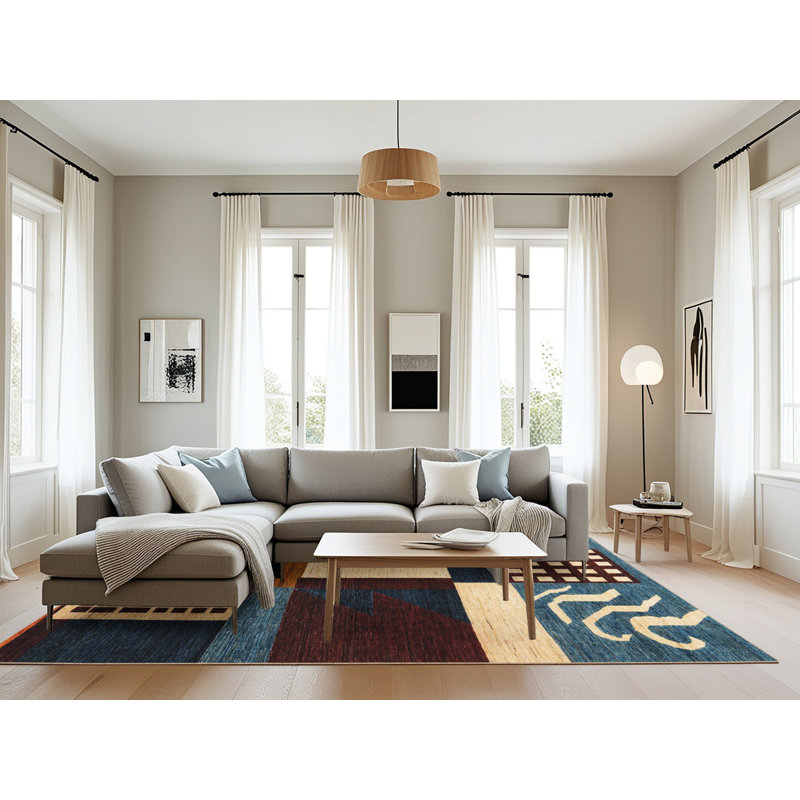 Tapis abstrait moderne 4231, Rectangle 8 pi x 10 pi