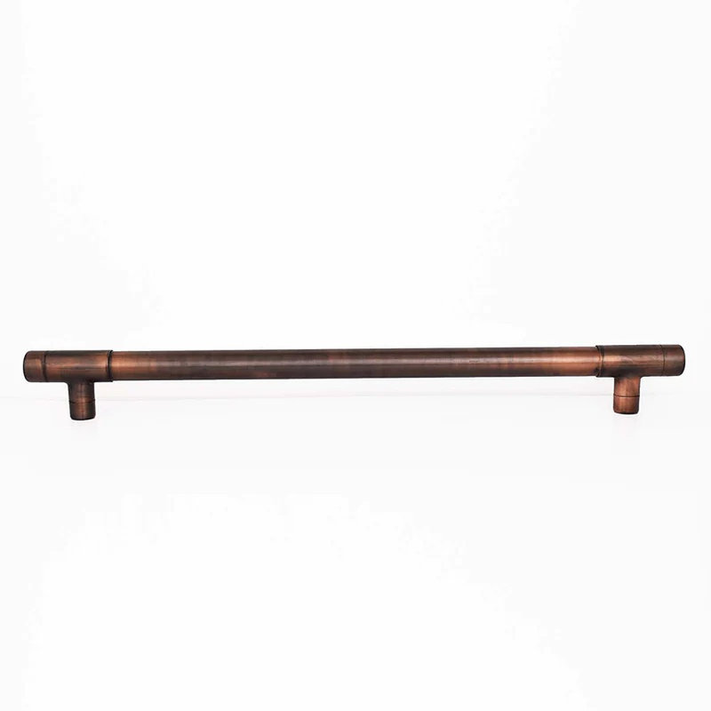 Rustic Aged Copper T-Barn Door Handles, 1000cm H x 900cm W