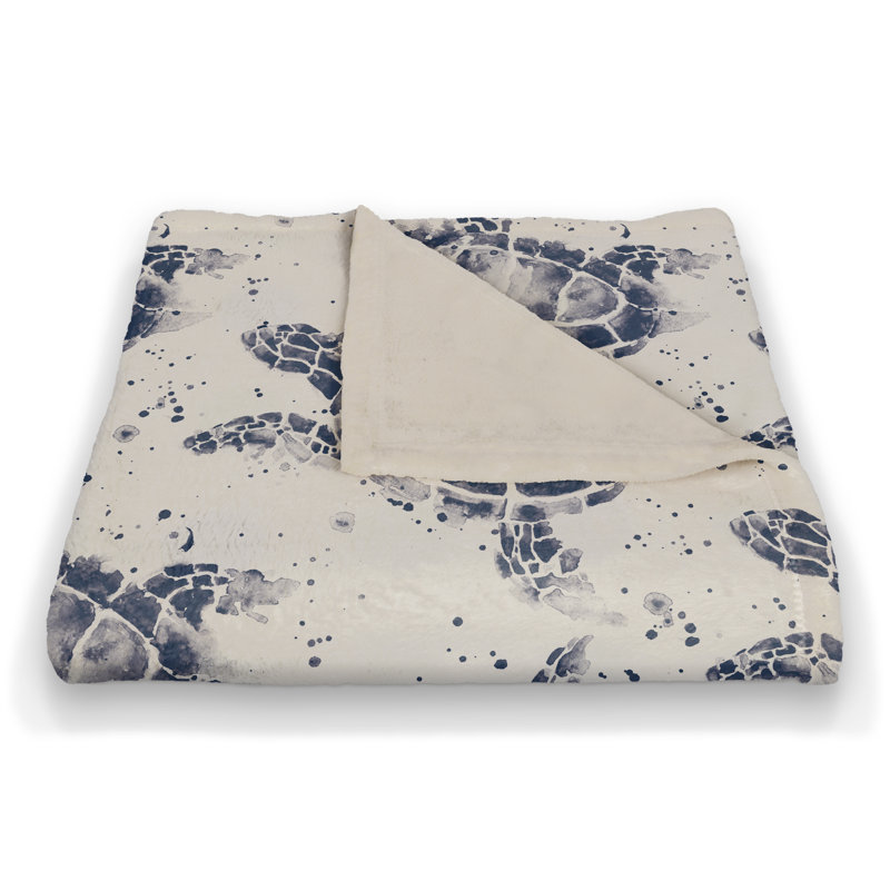 Hand Woven Throw Blanket, Navy