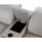 Luxurious Console Loveseat Power Reclining In Genuine Leather With Power Headrests-1777009580