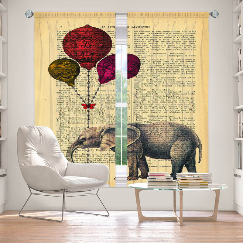 Room Darkening Curtain Pair, 40" W x 82" L