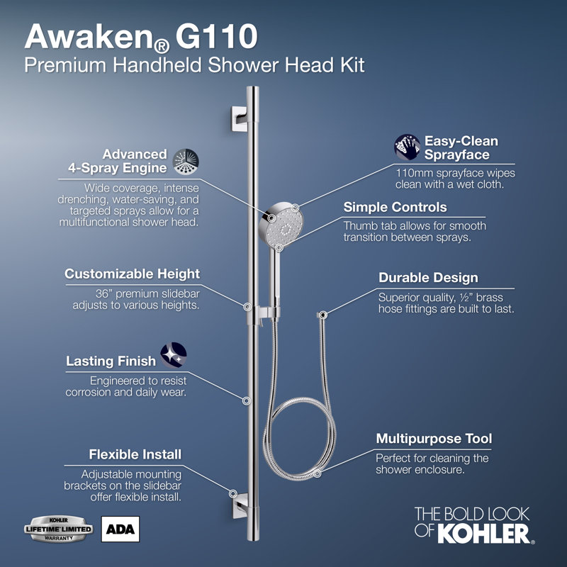 Flood Handheld Shower Head, Vibrant Brushed Nickel
