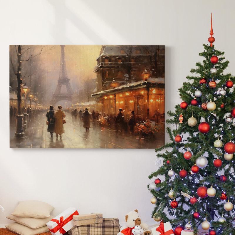 Christmas Holiday Arts - Toile tendue avec châssis, H 18 po x l 27 po