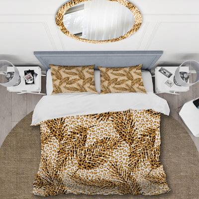 Ensemble de housse de couette en microfibre noir / jaune 3 pièces