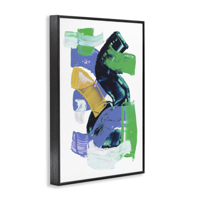 Expressive Bold Brush Strokes Framed Giclee Art by Melissa Wang