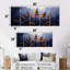 «Night Forest Plants In The Dark I» - Art mural - Ensemble de décorations d'art Wal-420861846-420861851