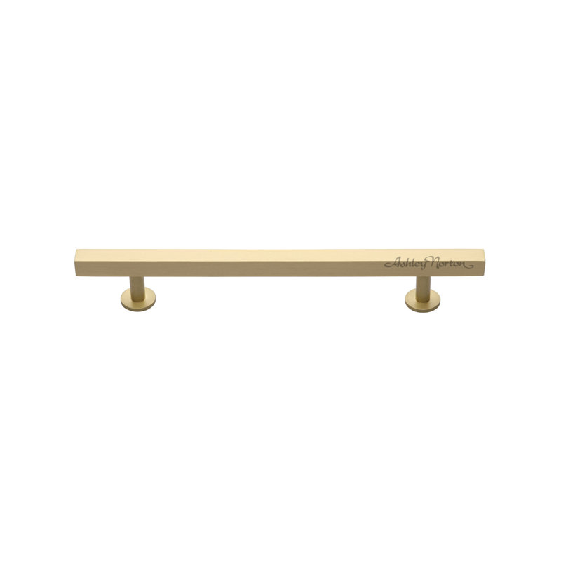 Profile Cabinet 6" Center to Center Bar Pull, Satin Brass, 6"